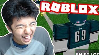 NEW FOOTBALL GAME BEST RECEIVER GAMEPLAY INSANE Roblox Gameplay Football Universe [upl. by Walkling865]