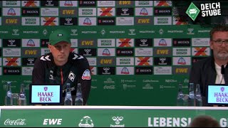 Ole Werner reagiert auf Kritik der Mannschaft Die PK nach Werder Bremens Remis gegen den BVB [upl. by Lecrad]