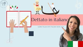 🇮🇹 Dettato in Italiano livello A1 sub [upl. by Llerej]