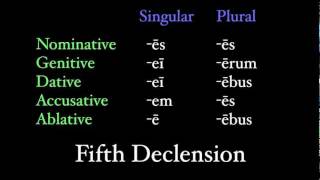 The Fifth Declension [upl. by Yenahpets]