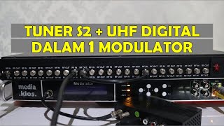 MODULATOR MULTI TUNER DVBSS2  DVBTT2C TV KABEL DIGITAL [upl. by Enilkcaj51]