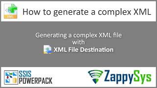 SSIS XML Tutorial Part 3  Using SSIS XML File Destination Generate XML File in Data Flow [upl. by Kcirtapnhoj]