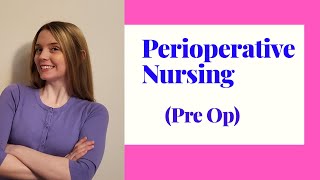 PERIOPERATIVE NURSING PREOP [upl. by Davidoff]