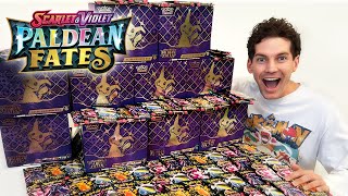 Opening 100x Pokémon Paldean Fates Booster Packs [upl. by Novek]