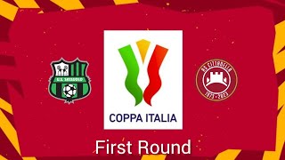 Coppa Italia 2425 First Round Sassoulo vs Cittadella [upl. by Ramaj]