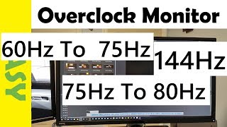 How to OVERCLOCK Acer Kg 271 MONITOR 60Hz75Hz120Hz144Hz Get Higher Refresh Rates Acer KG 271 [upl. by Lenoyl]