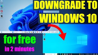 How to Downgrade Windows 11 to Windows 10 [upl. by Lose]