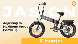 Jasion® XHunter Video Tutorial on Adjusting to Maximum Speed 30MPH [upl. by Reo807]