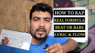 Fundamentals of Hindi Rap on Beat amp Flow formula  Bars Example on White Board  HINDI RAP [upl. by Lancelot47]