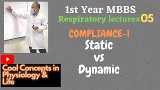 5 Lung Compliance1  Static vs Dynamic  Obstructive vs Restrictive lung diseases 1st Year MBBS [upl. by Froma945]