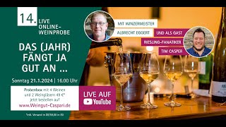 14 LIVE Online Weinprobe [upl. by Ruttger639]