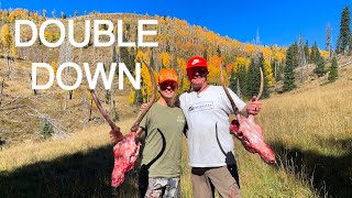 DOUBLE SPIKE BULL ELK HUNT  Utah 2023 [upl. by Wilda]