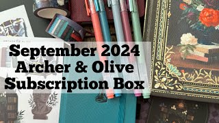 Archer amp Olive Subscription Box September 2024 [upl. by Arok]