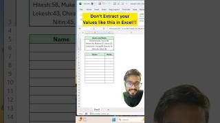 Dont Extract Values in Excel‼️Instead Use Amazing Function excel exceltips exceltutorial shorts [upl. by Lletnahc388]