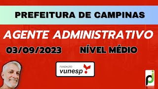 QUESTÃO 14  PREFEITURA DE CAMPINAS SETEMBRO 2023 – AGENTE ADMINISTRATIVO NÍVEL MÉDIO [upl. by Nairde]