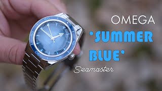 A look at Omegas New Summer Blue Seamaster 300 [upl. by Denna715]