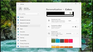 Pick an Accent Color from My Background Automatically In Windows 11 Tutorial [upl. by Rukna]