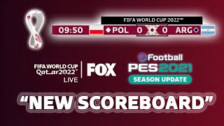 🔥 MOD Qatar 2022 Nuevo Marcador EN VIVO  Scoreboard Server Instalación  PES 2021 DESCARGAR 🎮⚽ [upl. by Rozanne485]