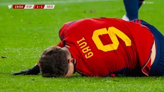 Gavi INJURY vs Georgia 💔19112023 HD 1080i [upl. by Harhay106]