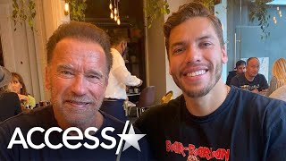 Arnold Schwarzeneggers Son Joseph Baena Says It Took A While For Them To Bond [upl. by Onitram]