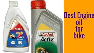 castrol and veedol best engine oil for bike [upl. by Ecirb574]