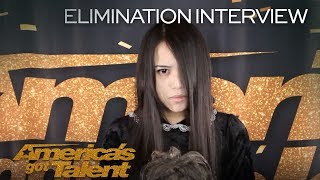 Elimination Interview The Sacred Riana Says A Lot With Little Words  Americas Got Talent 2018 [upl. by Enilrad]