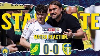 STALEMATE in the PLAYOFFS Norwich 0  0 Leeds United MATCH REACTION [upl. by Neelehtak]