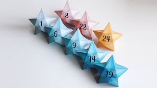 Star Advent calendar  Calendrier de lAvent étoile [upl. by Turk]