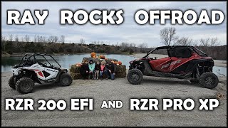 RZR Pro XP and RZR 200 at Ray Rocks Offroad Resort  Trails Rocks Sand Mud and Water [upl. by Warton296]