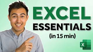 Learn Excel Essentials in Just 15 Minutes [upl. by Kanal]