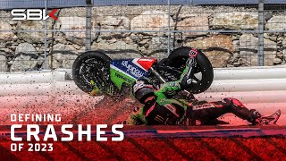 The defining crashes of WorldSBK in 2023 💥  2023SeasonReview [upl. by Carri]