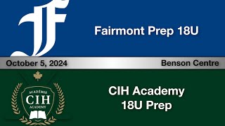 Fairmont Prep 18U vs CIH Academy 18U AAA  October 5 2024 [upl. by Rennob]