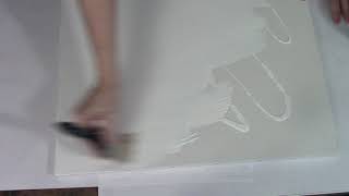 1 MAKE YOUR CANVAS SMOOTHER  How To Gesso A Canvas for beginners  gesso using Liquitex white [upl. by Luanne]