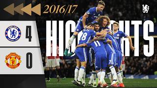 ⏪️ Chelsea 40 Man Utd  HIGHLIGHTS REWIND  Blue GOAL FEST sinks Mourinhos United  EPL 1617 [upl. by Volny]