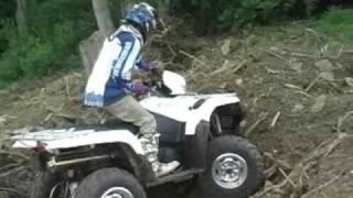 2009 Suzuki KingQuad 750 with Power Steering Test Review [upl. by Schott133]