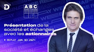 ABC Arbitrage  Présentation de la société et échanges avec les actionnaires [upl. by Lyred825]