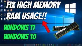 2024 UPDATED How To Fix High Memory RAM Usage In Windows 11 [upl. by Anilave]