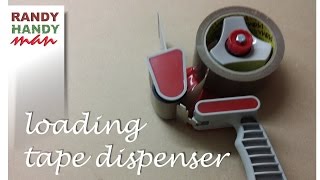 Packing tape dispenser How to load and use packing tape dispenser video [upl. by Akimet]