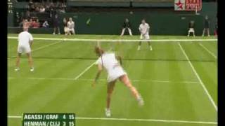 AgassiGrafHenmanClijsters Fun Mixed 09 Highlights [upl. by Bryanty]