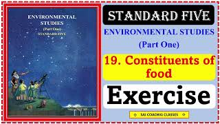 Constituents of food questions answers exercise class 5 Maharashtra state board 5th Std Evs 1 ch 19 [upl. by Lucie]