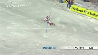 Petra Vlhová Schladming Slalom 1kolo 1miesto 1112022 Full HD [upl. by Elorac]