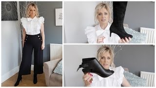 What Shoes To Wear With Culottes  LookBook Try on FASHIONOVER40 [upl. by Serena]