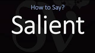 How to Pronounce Salient CORRECTLY [upl. by Russel]