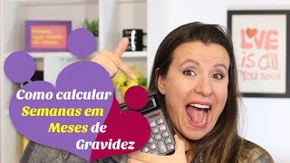 Como CALCULAR SEMANAS EM MESES de GRAVIDEZ [upl. by Oona887]