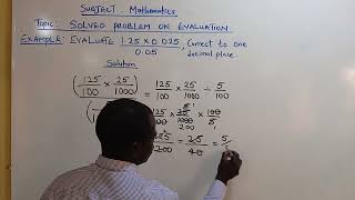 MathematicsJamb question on evaluation of figures corrected to one decimal place [upl. by Lizabeth526]