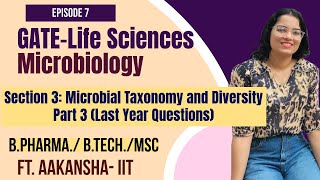 GATELife Sciences Microbiology Preparation 7  Section 3 Microbial Taxonomy and Diversity Part 3 [upl. by Tcideneb392]