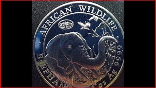 Somalia Elephant 2018 design ANA Denver Privy Mark 2017 [upl. by Arel547]