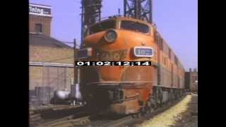 Chicago  1970  Trains  Diesel  Railroads  Stock Footage  Best Shot Footage [upl. by Ettener]