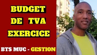 BTS MCO  BTS MUC  GESTION  BUDGET DE TVA  EXERCICE [upl. by Scevor882]