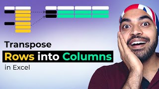 Transpose Rows into Columns in Excel [upl. by Joanie]